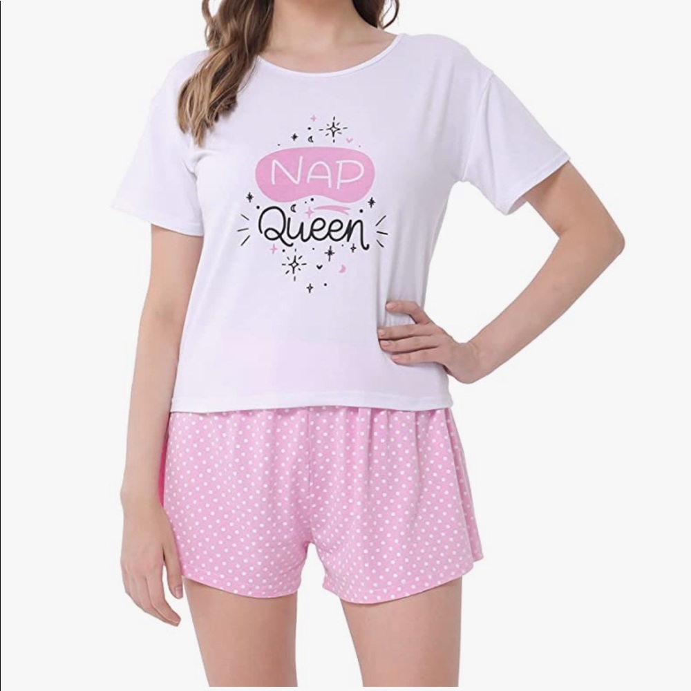 Pink 2 piece pajama set